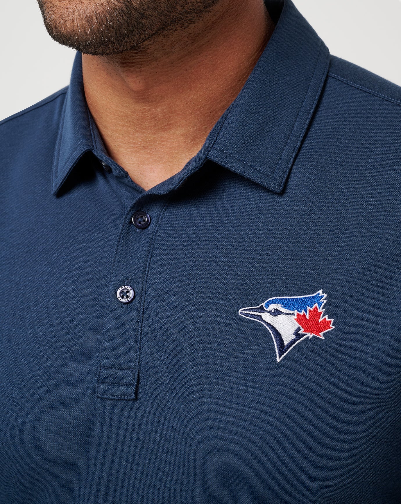 Travis Mathew Discount Toronto Blue Jays Playoff Pitch Polo Men|Game Day|New