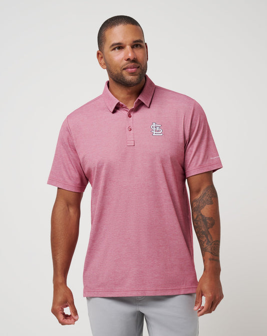 Travis Mathew For Sale St Louis Cardinals Playoff Pitch Polo Men|New