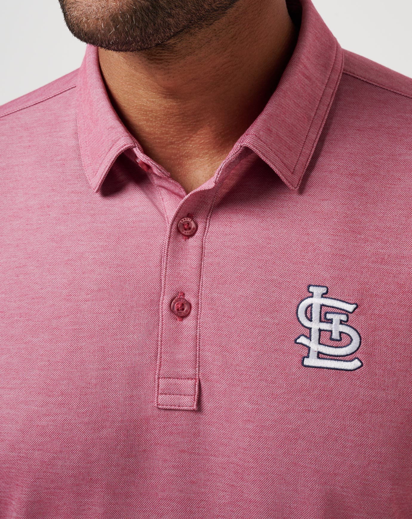 Travis Mathew For Sale St Louis Cardinals Playoff Pitch Polo Men|New