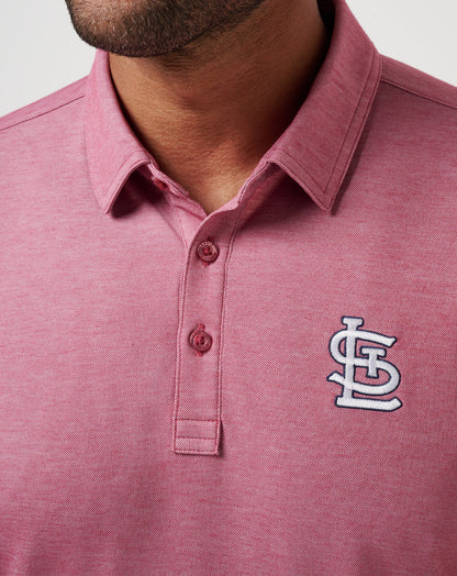 Travis Mathew For Sale St Louis Cardinals Playoff Pitch Polo Men|New