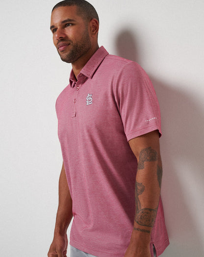 Travis Mathew For Sale St Louis Cardinals Playoff Pitch Polo Men|New