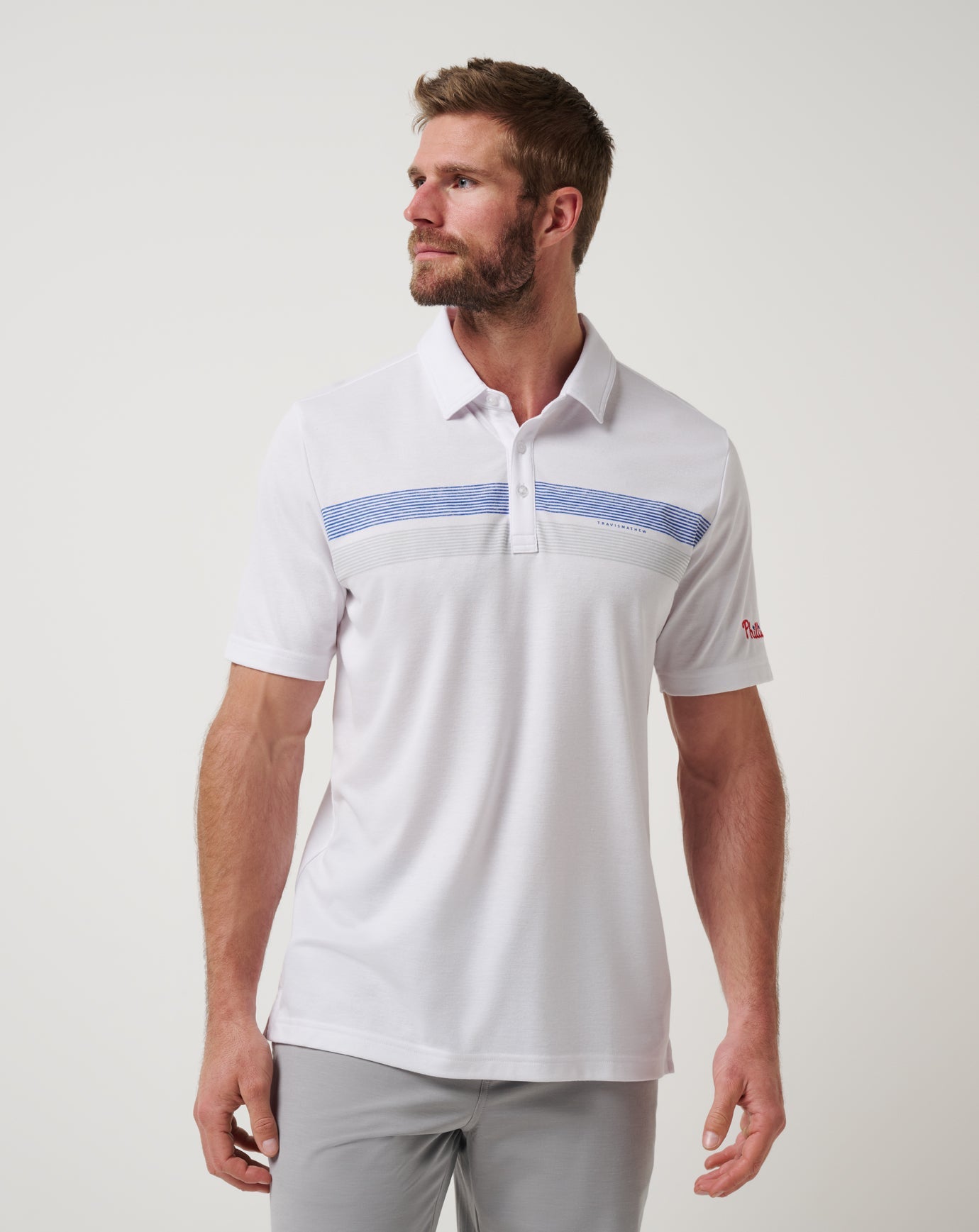 Travis Mathew US Philadelphia Phillies Top Recruit Polo Men|Game Day|New