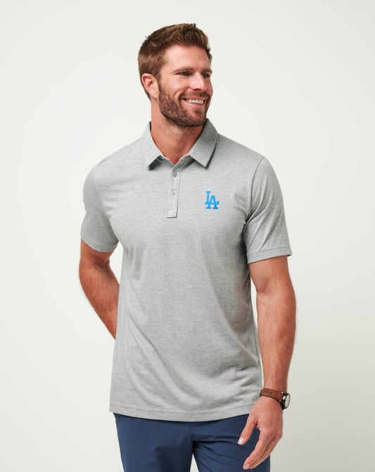 Travis Mathew Online Los Angeles Dodgers The Zinna Polo Men|Game Day|New