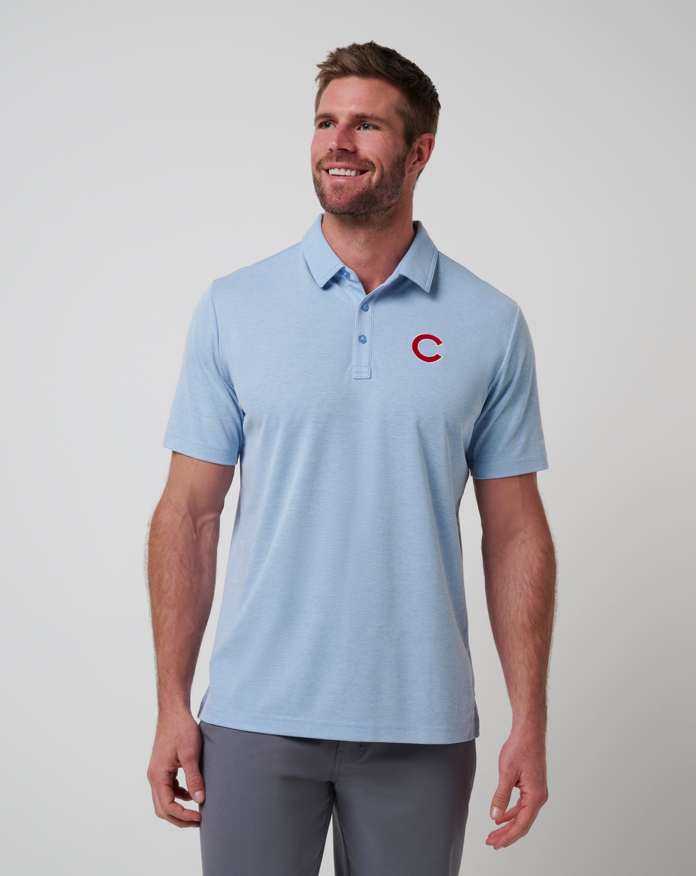 Travis Mathew Sale Chicago Cubs Playoff Pitch Polo Men|Game Day|New