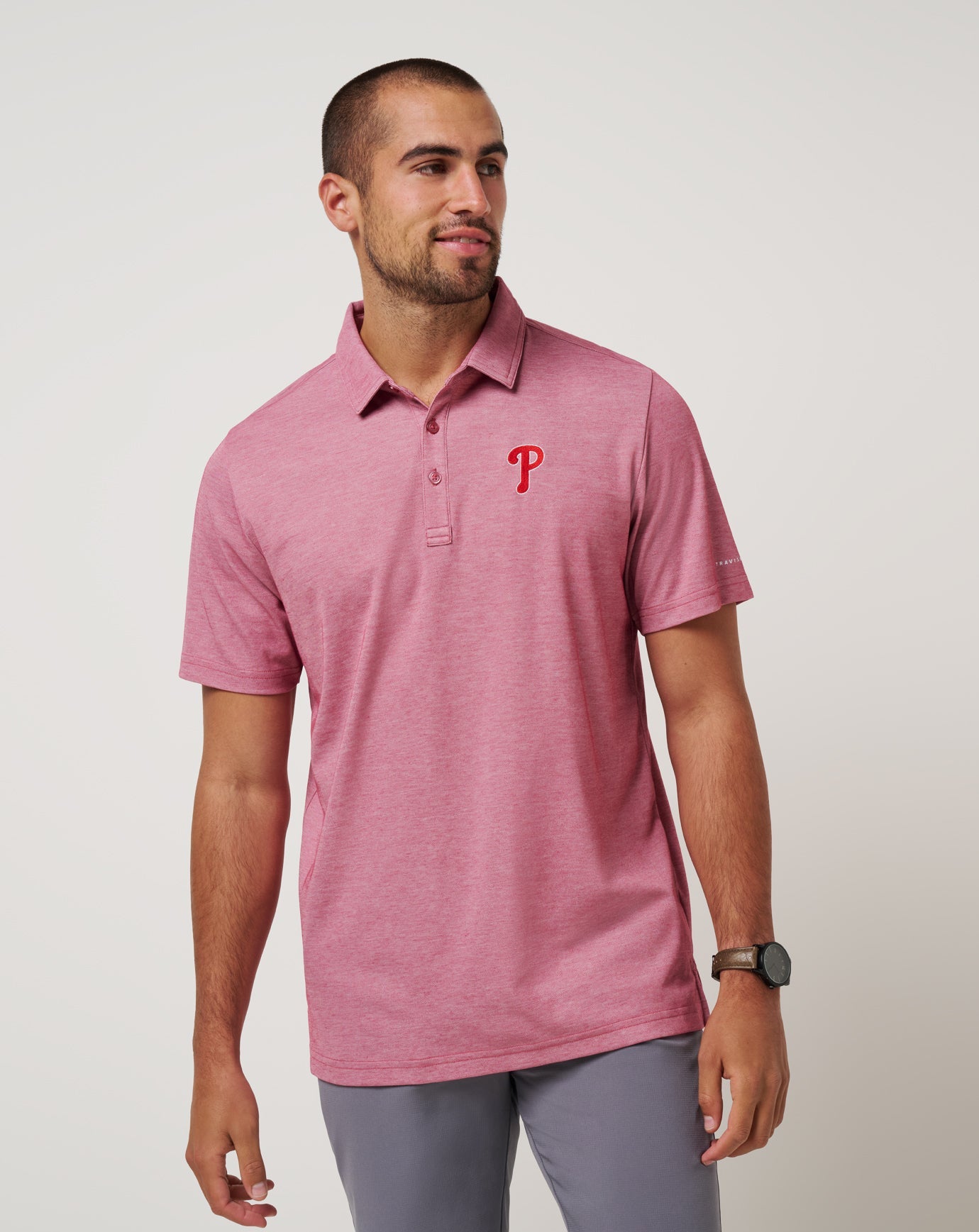 Travis Mathew Outlets Philadelphia Phillies Playoff Pitch Polo Men|Game Day|New