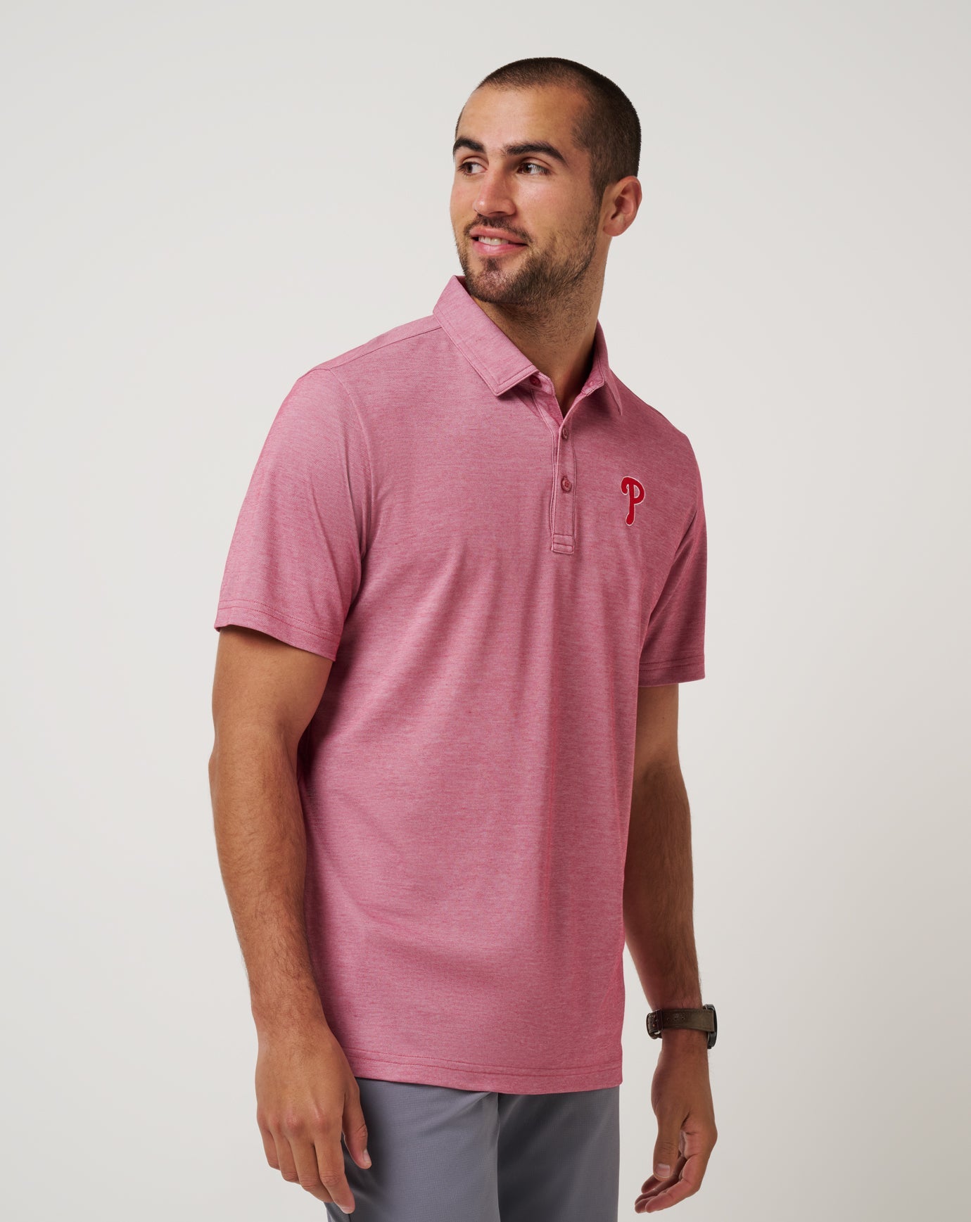 Travis Mathew Outlets Philadelphia Phillies Playoff Pitch Polo Men|Game Day|New