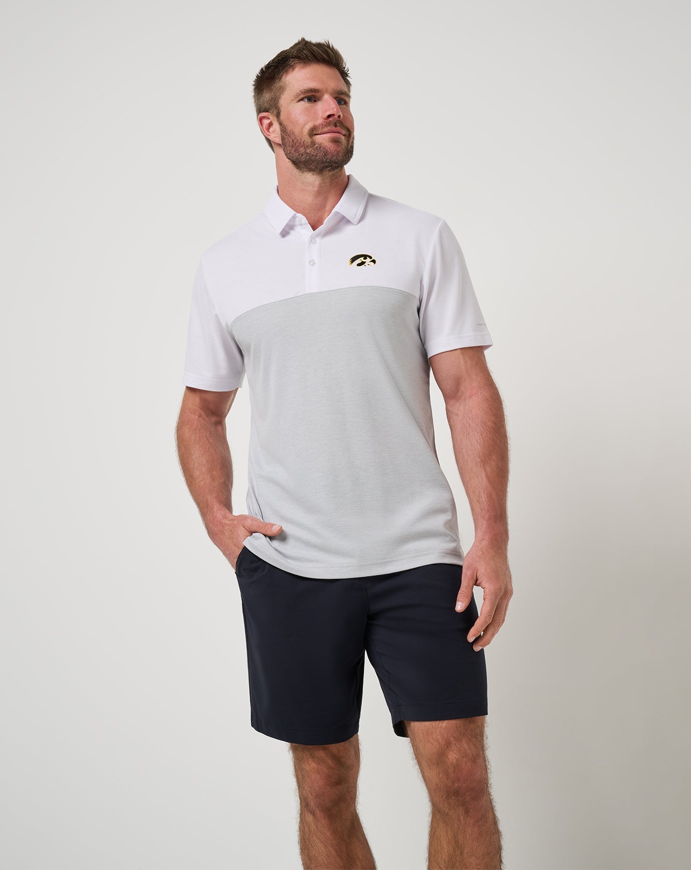 Travis Mathew Online Iowa Drop Back Polo Men|Game Day|New