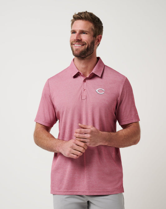 Travis Mathew Sale Cincinnati Reds Playoff Pitch Polo Men|Game Day|New