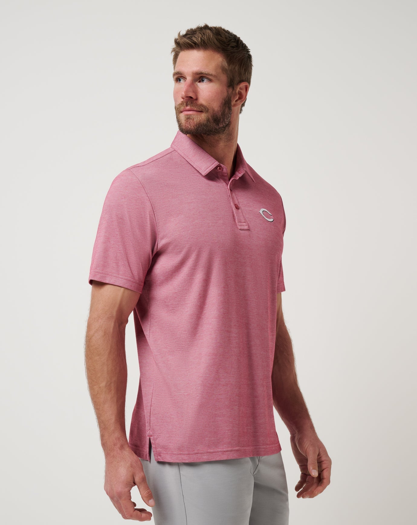 Travis Mathew Sale Cincinnati Reds Playoff Pitch Polo Men|Game Day|New