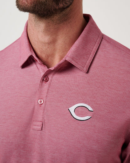 Travis Mathew Sale Cincinnati Reds Playoff Pitch Polo Men|Game Day|New
