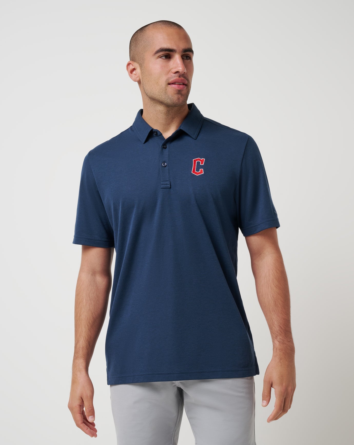 Travis Mathew Discount Cleveland Guardians Playoff Pitch Polo Men|Game Day|New