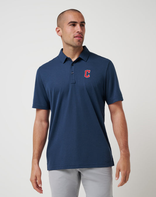 Travis Mathew Discount Cleveland Guardians Playoff Pitch Polo Men|Game Day|New