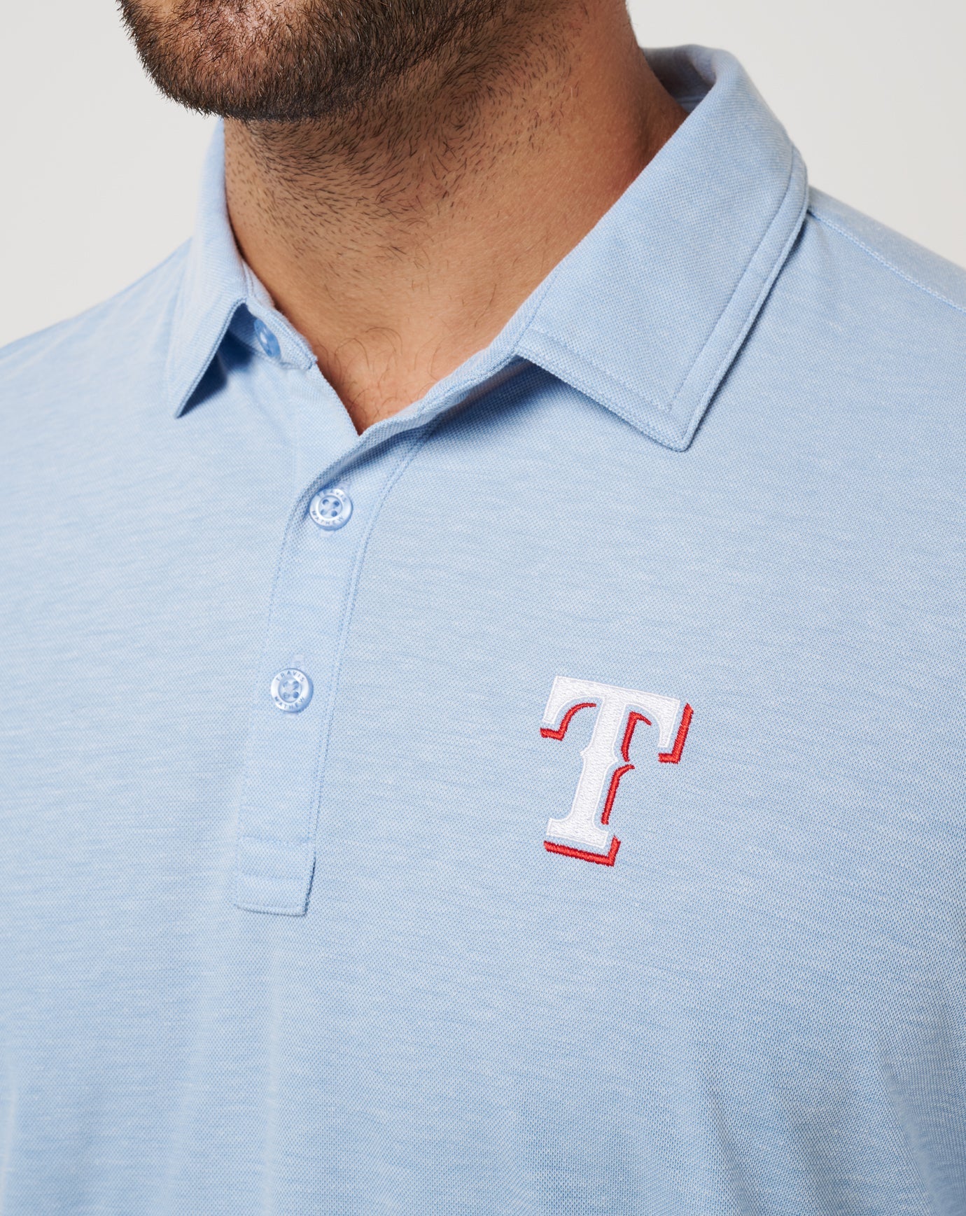 Travis Mathew Online Texas Rangers Playoff Pitch Polo Men|New
