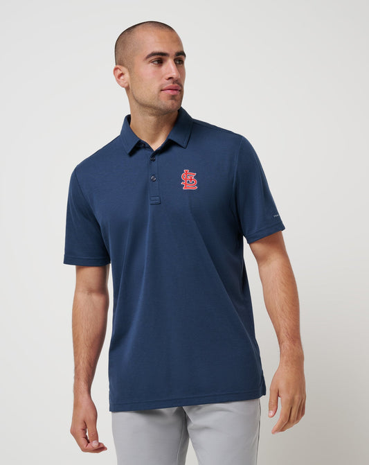 Travis Mathew Outlets St Louis Cardinals Playoff Pitch Polo Men|New