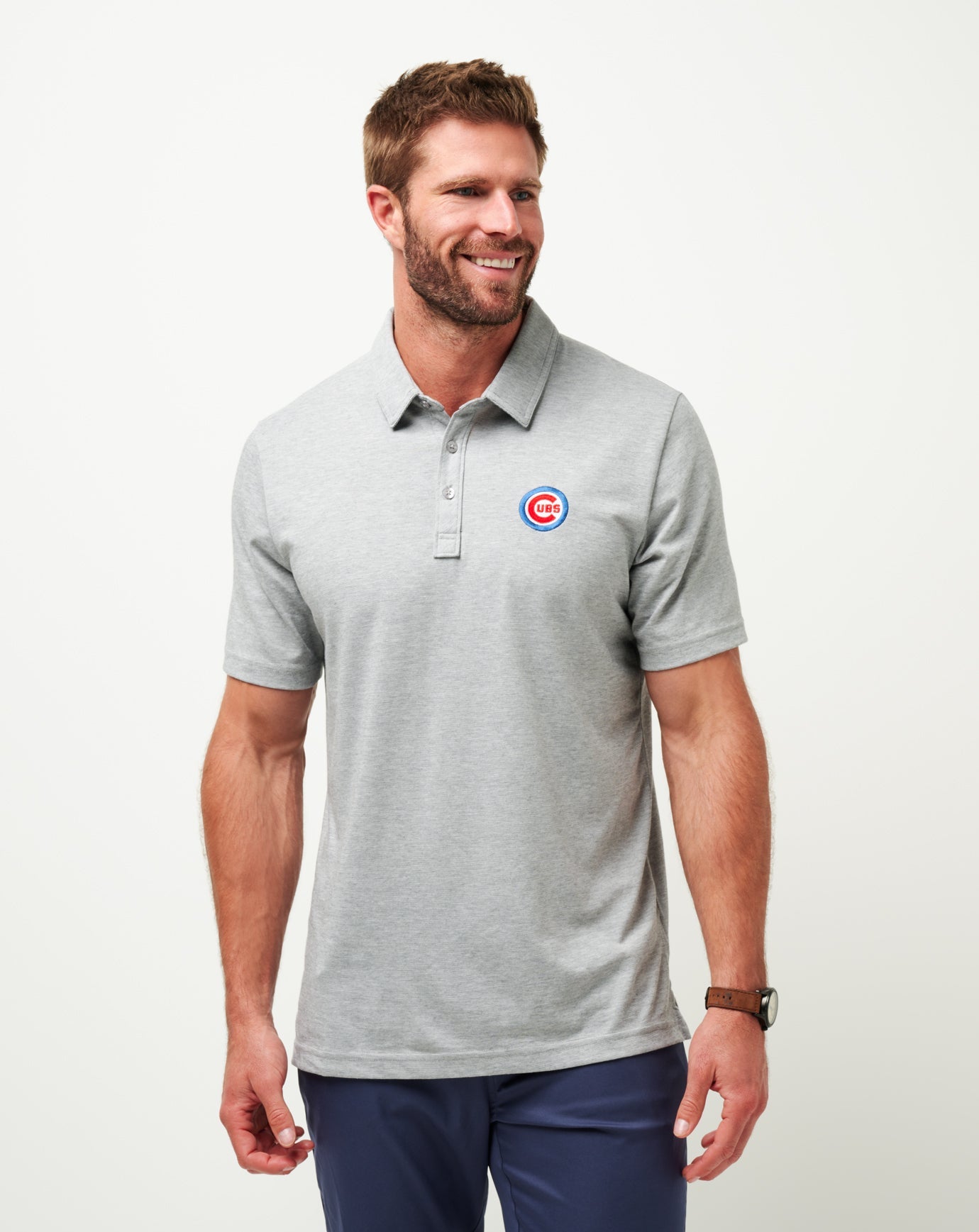 Travis Mathew US Chicago Cubs The Zinna Polo Men|Game Day|New