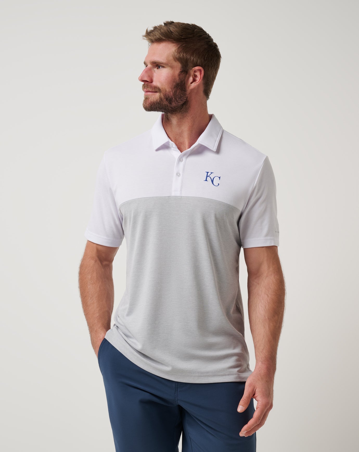 Travis Mathew Sale Kansas City Royals Home Run Leader Polo Men|New