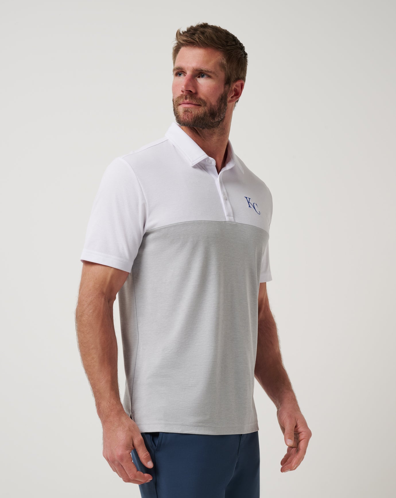 Travis Mathew Sale Kansas City Royals Home Run Leader Polo Men|New