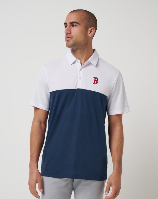 Travis Mathew Discount Boston Red Sox Home Run Leader Polo Men|Game Day|New