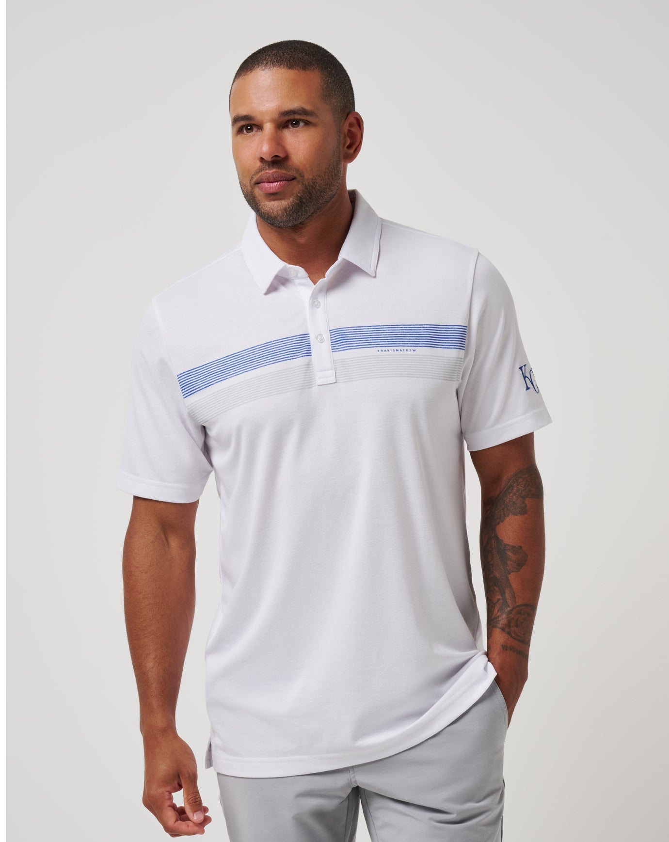 Travis Mathew Outlets Kansas City Royals Top Recruit Polo Men|New