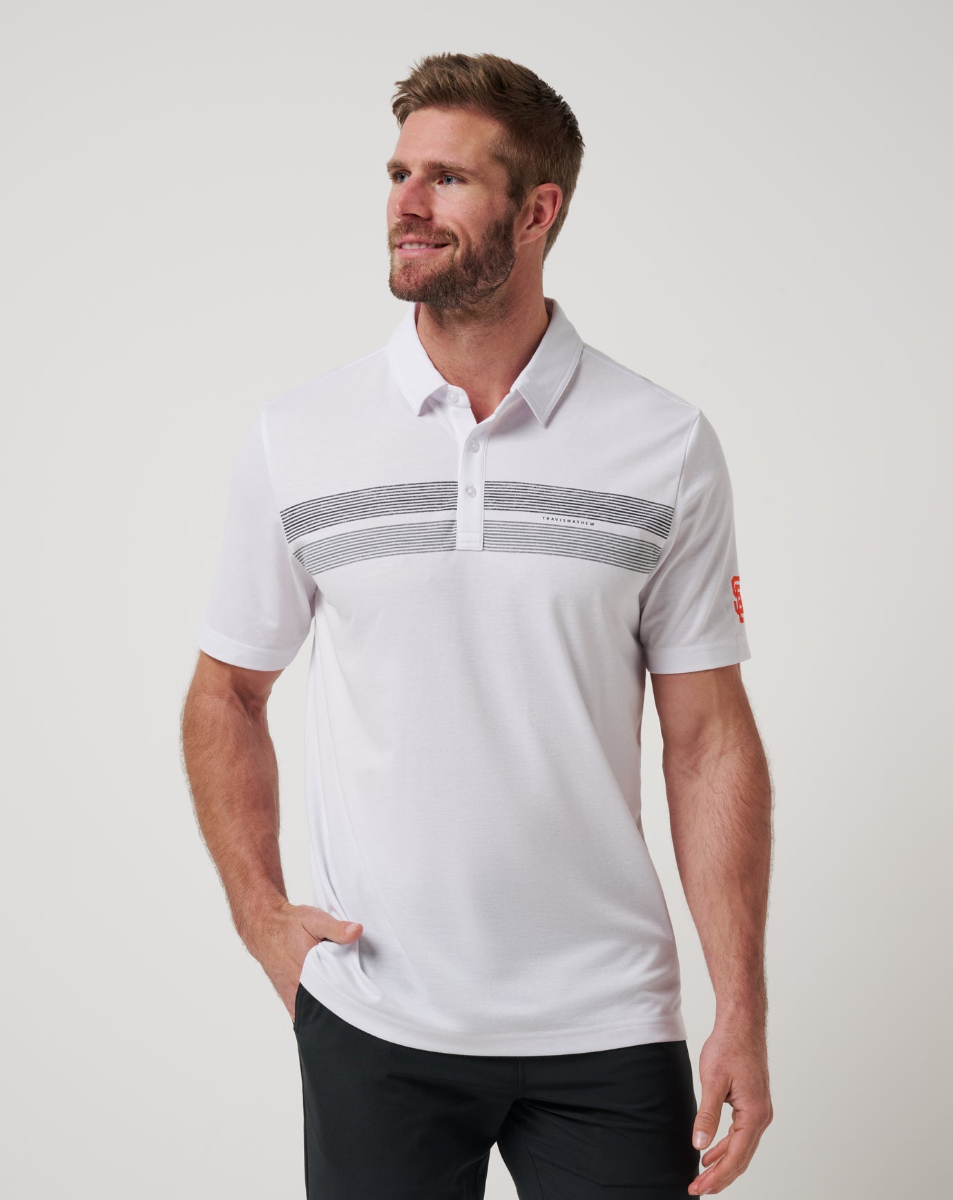 Travis Mathew Online San Francisco Giants Top Recruit Polo Men|New