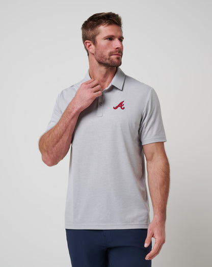 Travis Mathew Discount Atlanta Braves Playoff Pitch Polo Men|New