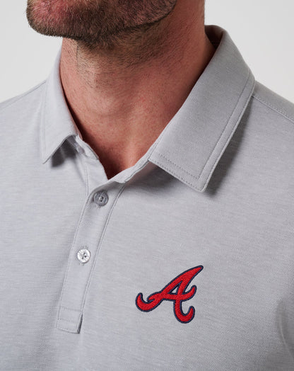 Travis Mathew Discount Atlanta Braves Playoff Pitch Polo Men|New
