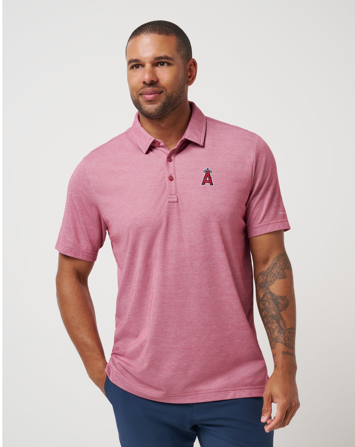 Travis Mathew US Los Angeles Angels Playoff Pitch Polo Men|New