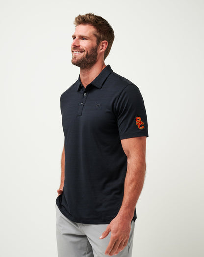 Travis Mathew Outlets USC The Heater Polo Men|Game Day|New