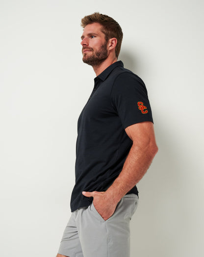 Travis Mathew Outlets USC The Heater Polo Men|Game Day|New