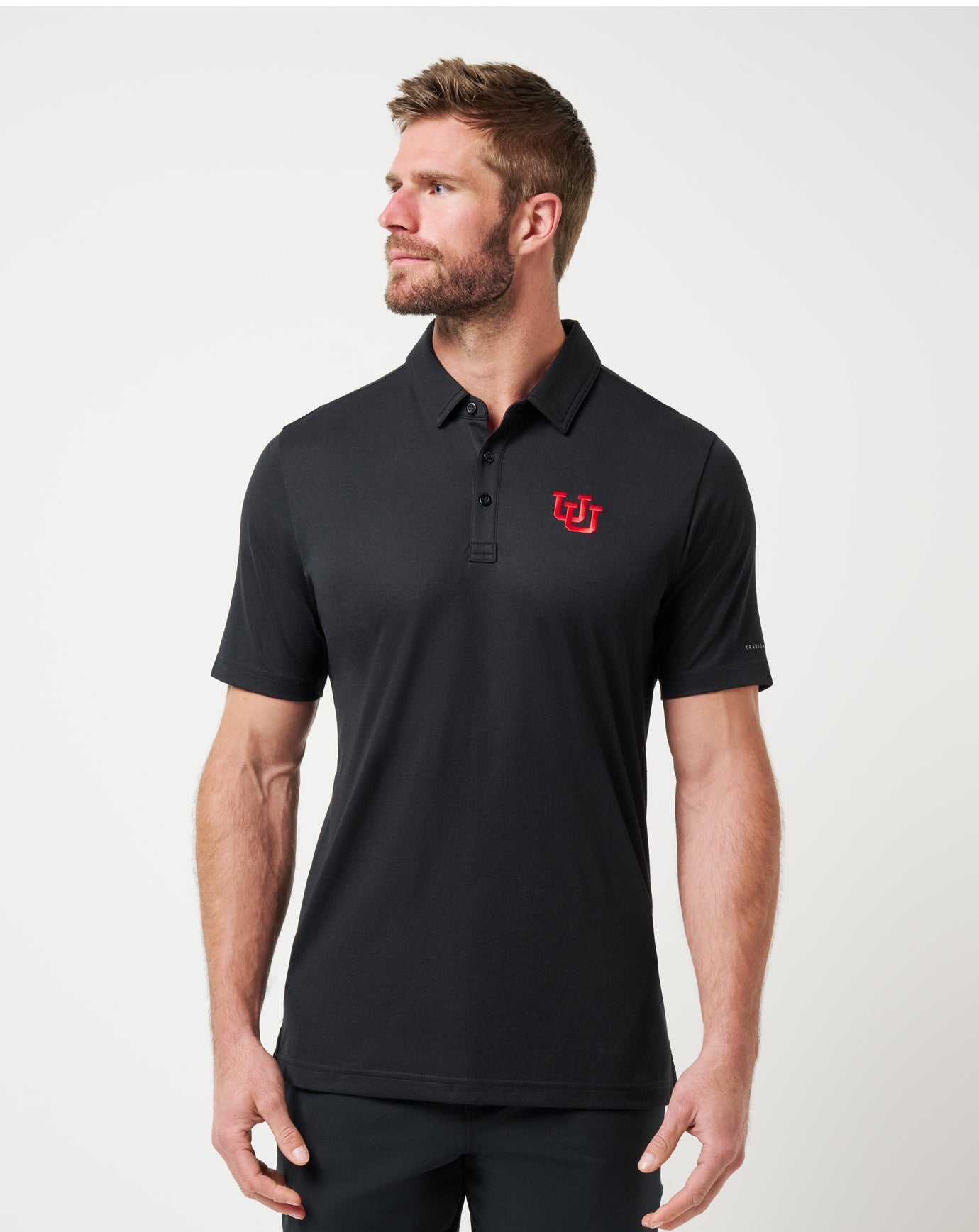 Travis Mathew Online Utah School Pride Polo Men|New