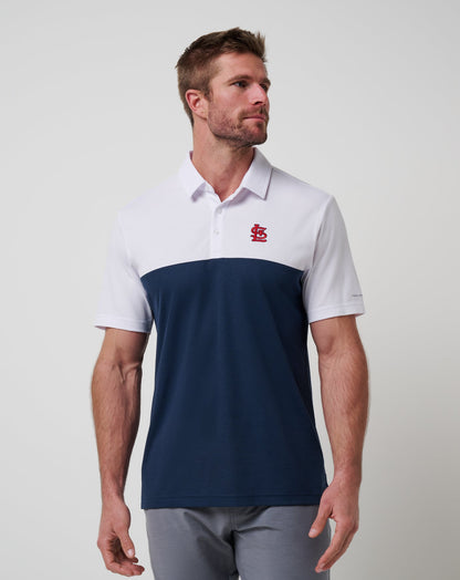 Travis Mathew Discount St Louis Cardinals Home Run Leader Polo Men|New