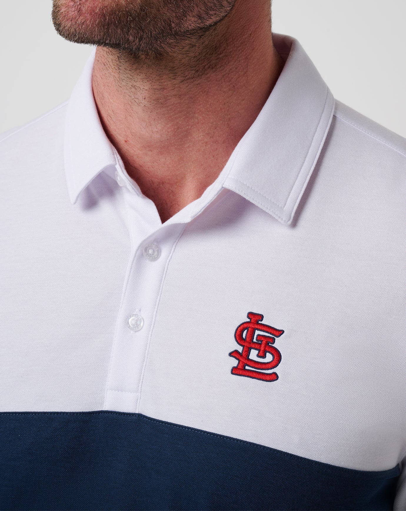 Travis Mathew Discount St Louis Cardinals Home Run Leader Polo Men|New
