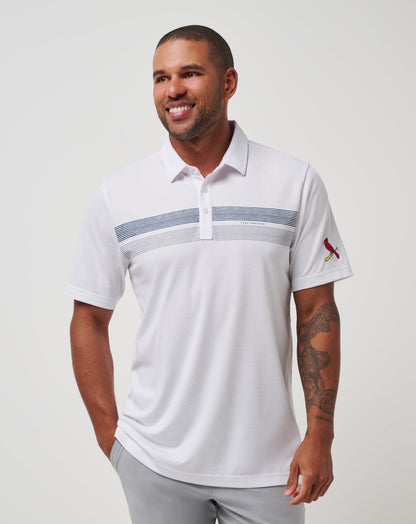 Travis Mathew Outlets St Louis Cardinals Top Recruit Polo Men|New