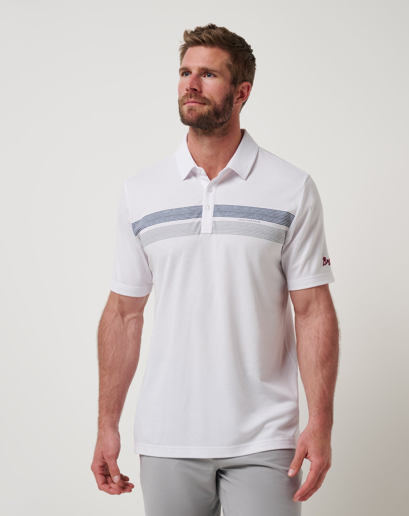 Travis Mathew US Atlanta Braves Top Recruit Polo Men|New