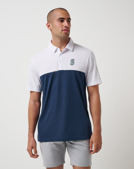 Travis Mathew Discount Seattle Mariners Home Run Leader Polo Men|Game Day|New