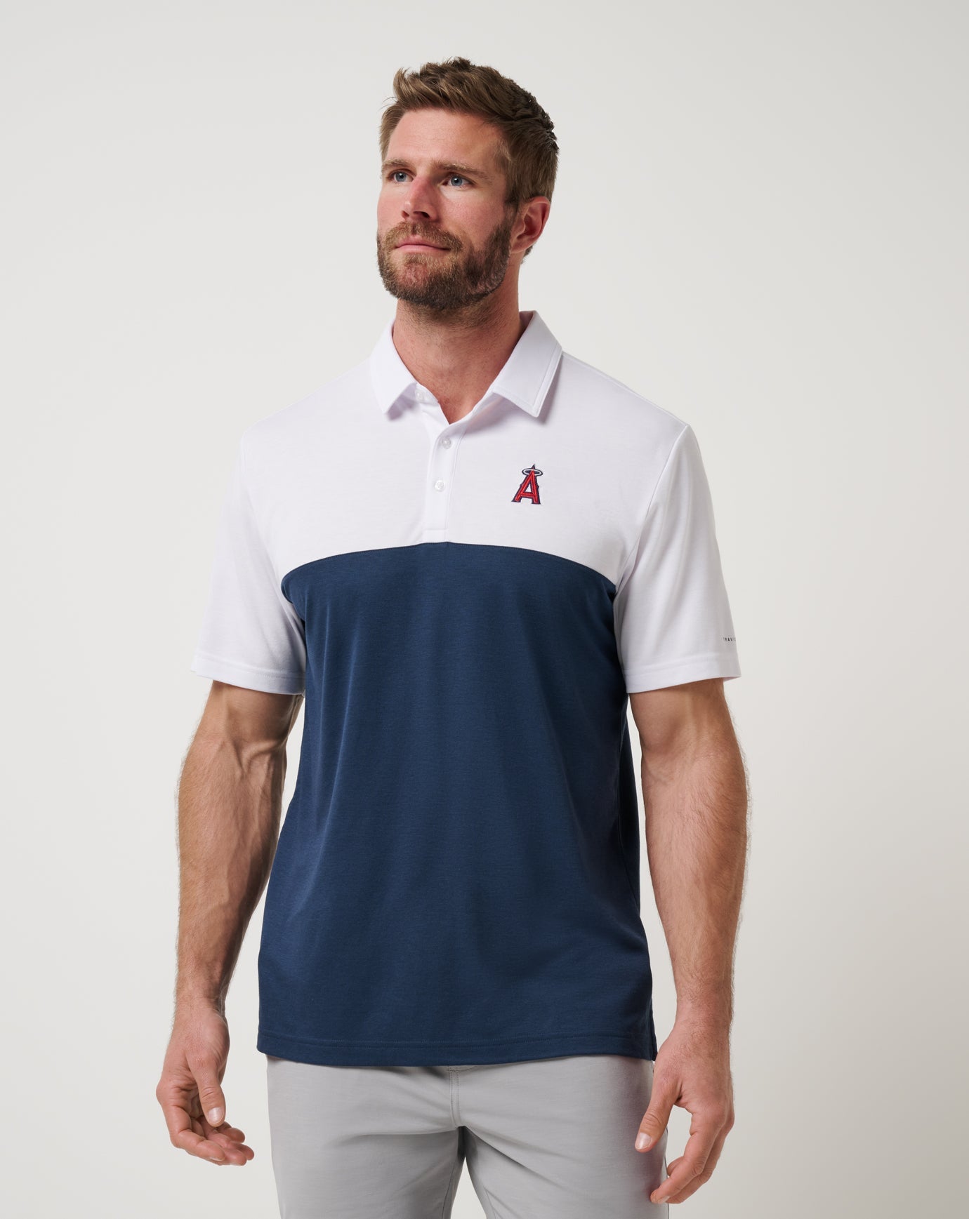 Travis Mathew Online Los Angeles Angels Home Run Leader Polo Men|New
