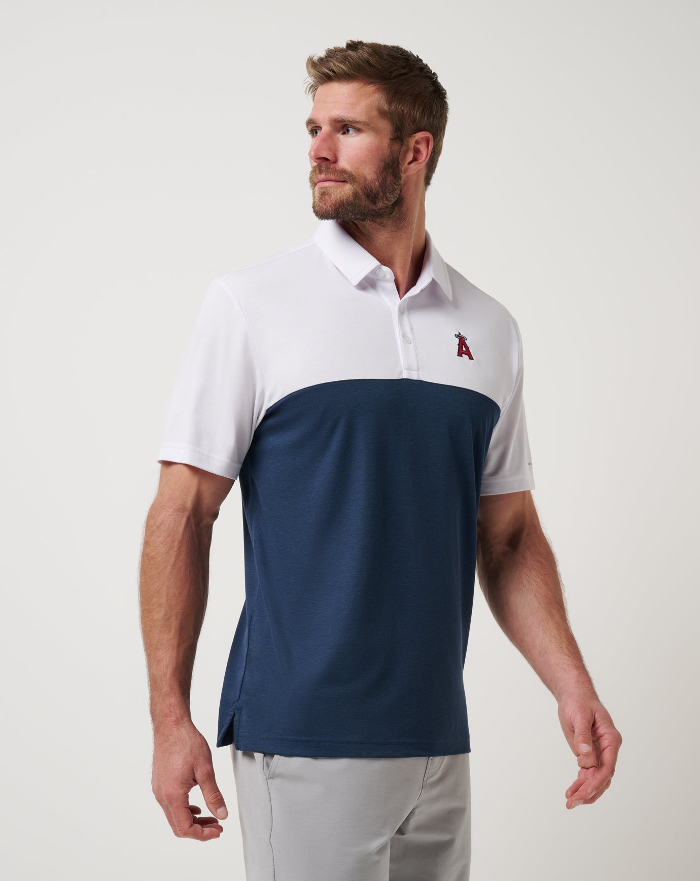 Travis Mathew Online Los Angeles Angels Home Run Leader Polo Men|New