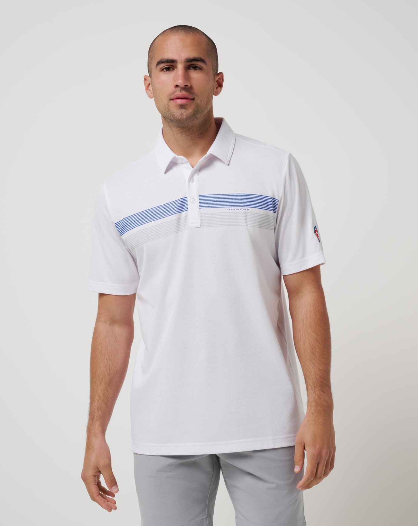 Travis Mathew Discount Chicago Cubs Top Recruit Polo Men|Game Day|New