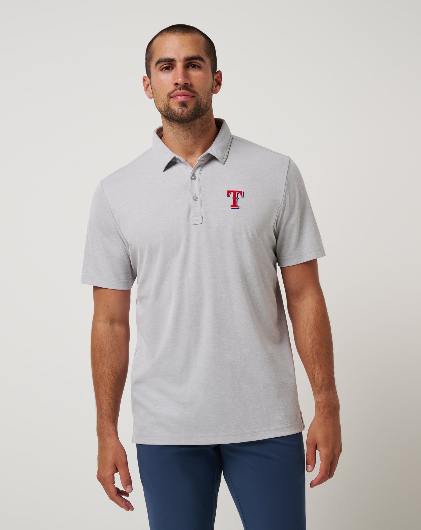 Travis Mathew For Sale Texas Rangers Playoff Pitch Polo Men|New