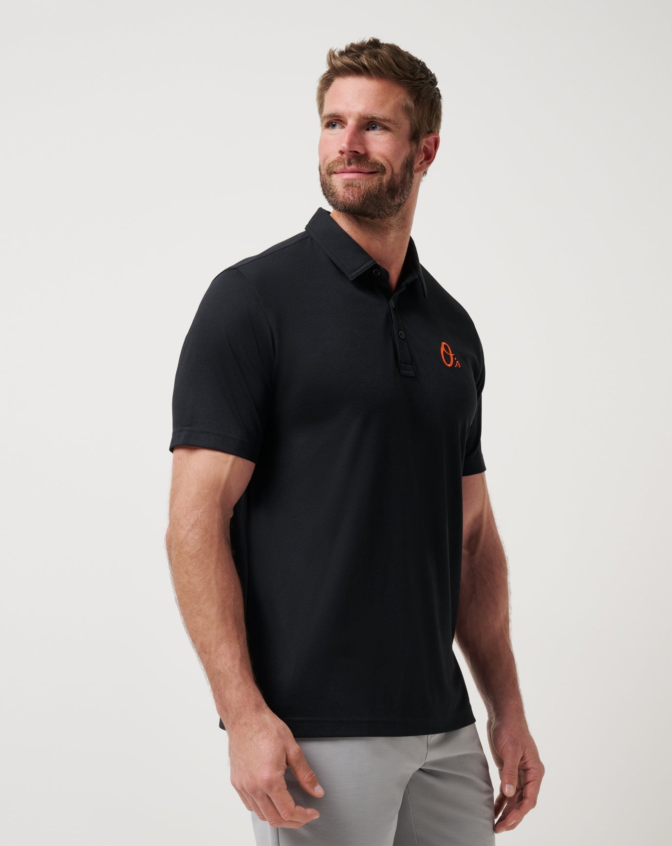 Travis Mathew Discount Baltimore Orioles Playoff Pitch Polo Men|New