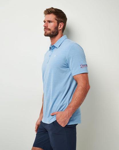 Travis Mathew Discount Texas Rangers The Heater Polo Men|New