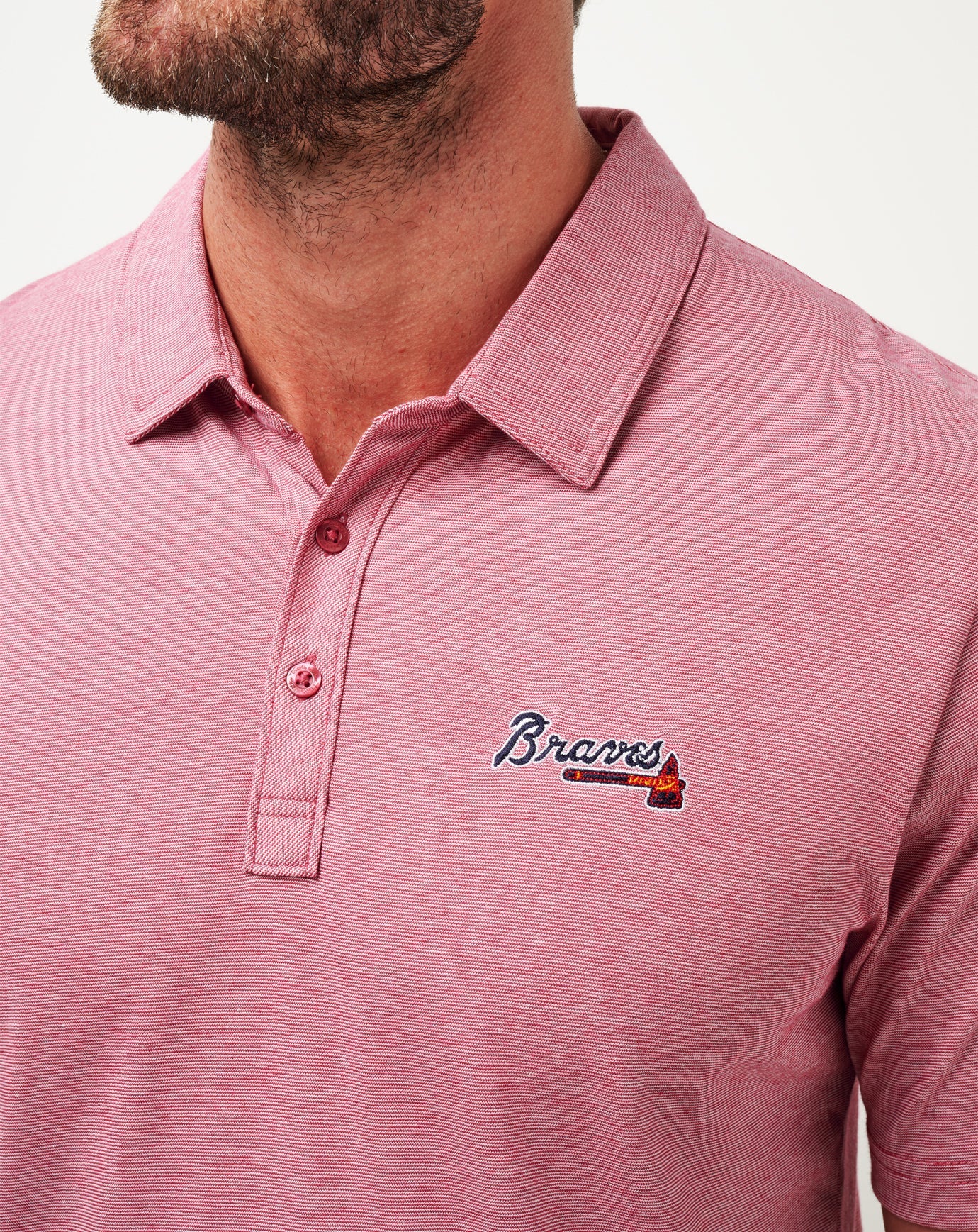 Travis Mathew Online Atlanta Braves The Zinna Polo Men|New