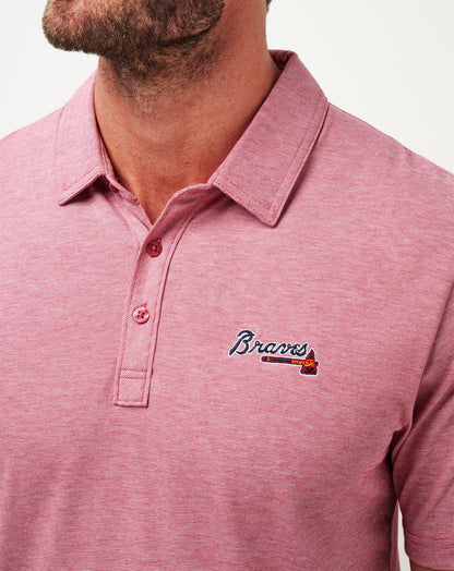 Travis Mathew Online Atlanta Braves The Zinna Polo Men|New