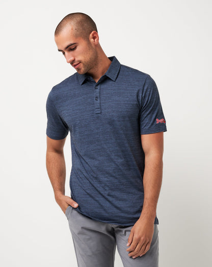 Travis Mathew Sale Atlanta Braves The Heater Polo Men|New