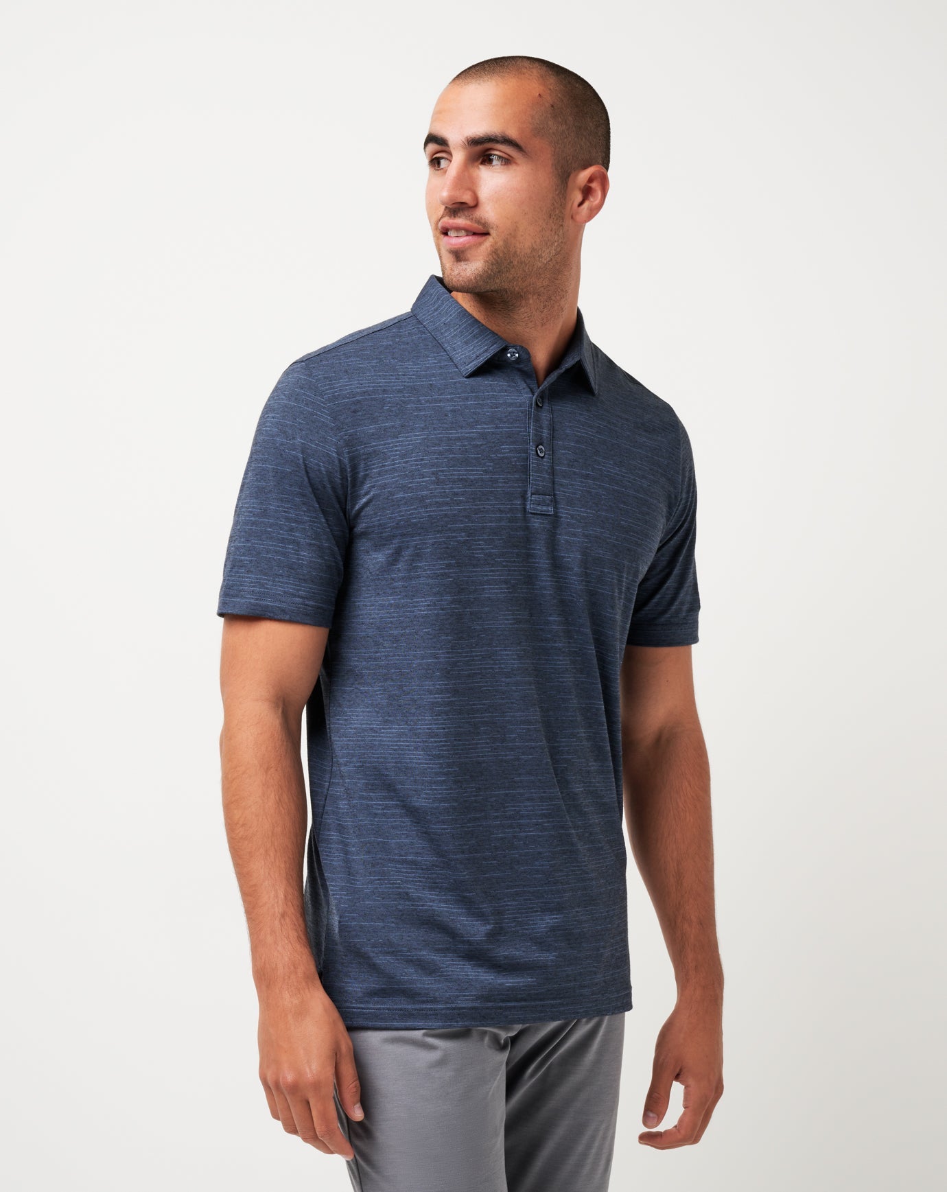 Travis Mathew Sale Atlanta Braves The Heater Polo Men|New