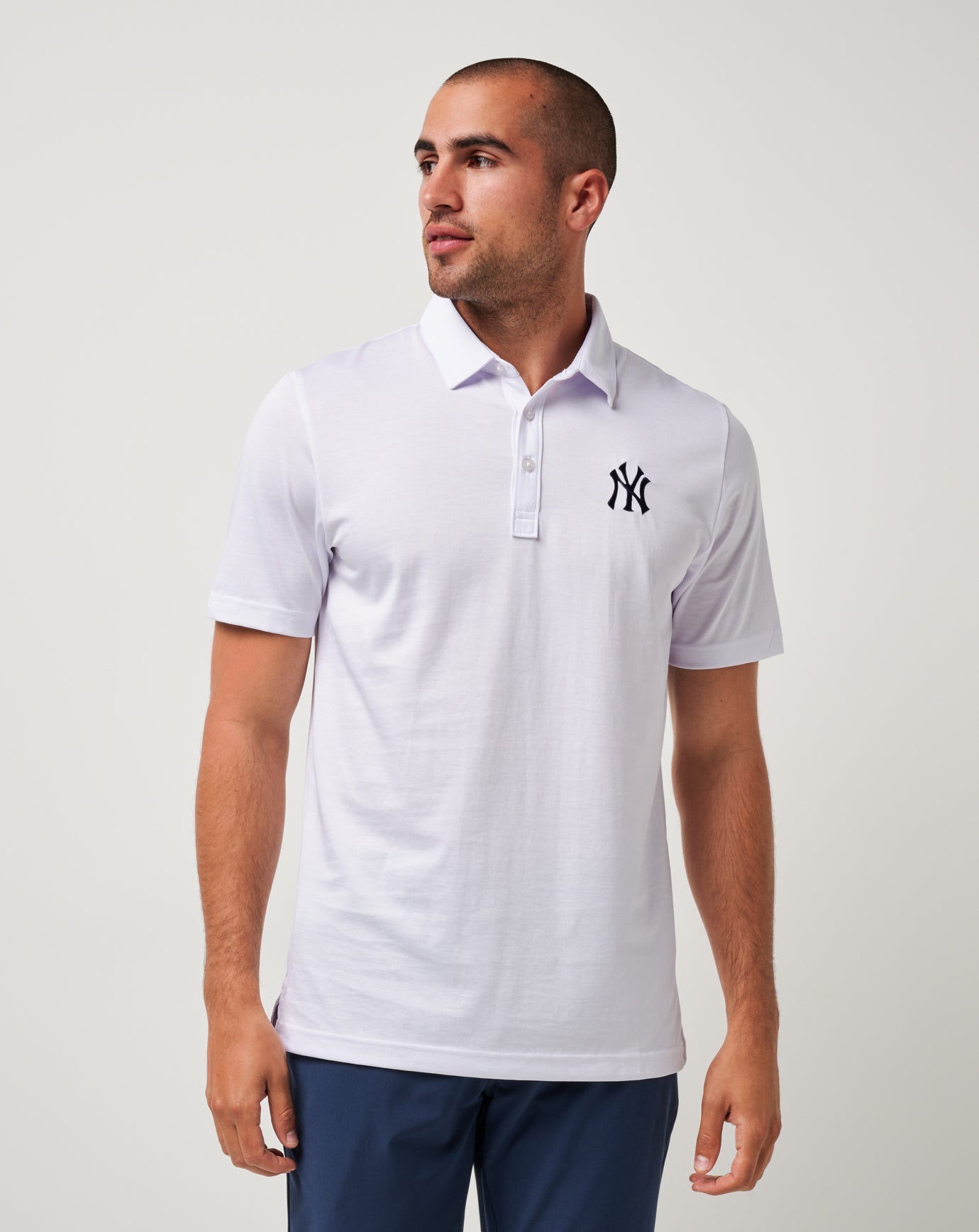 Travis Mathew Sale New York Yankees The Zinna Polo Men|Game Day|New