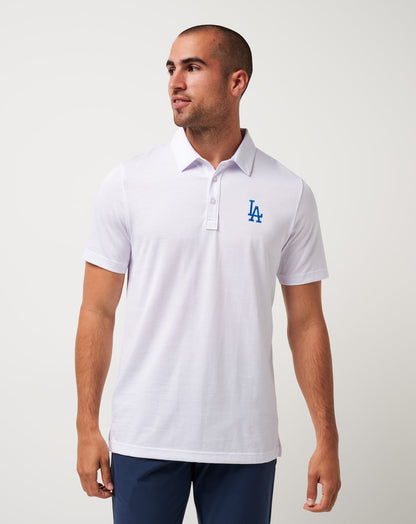 Travis Mathew Discount Los Angeles Dodgers The Zinna Polo Men|Game Day|New