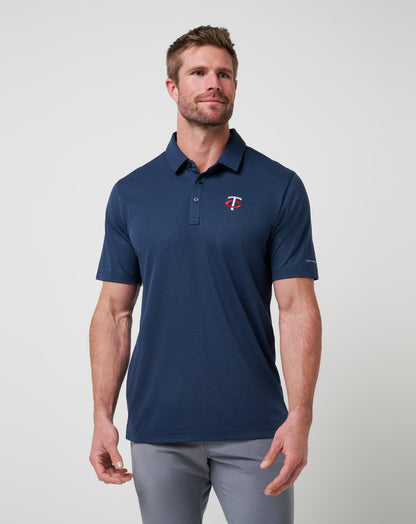 Travis Mathew Outlets Minnesota Twins Playoff Pitch Polo Men|New