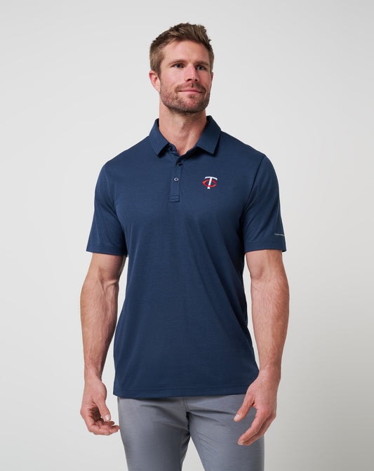 Travis Mathew Outlets Minnesota Twins Playoff Pitch Polo Men|New