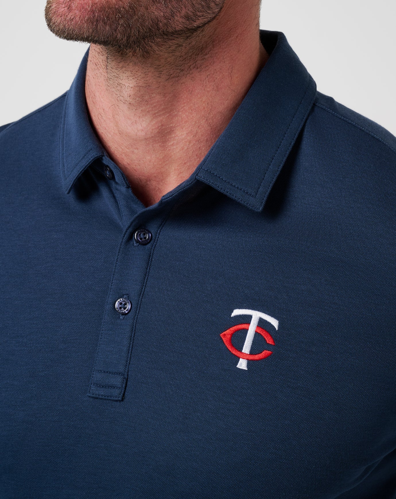 Travis Mathew Outlets Minnesota Twins Playoff Pitch Polo Men|New